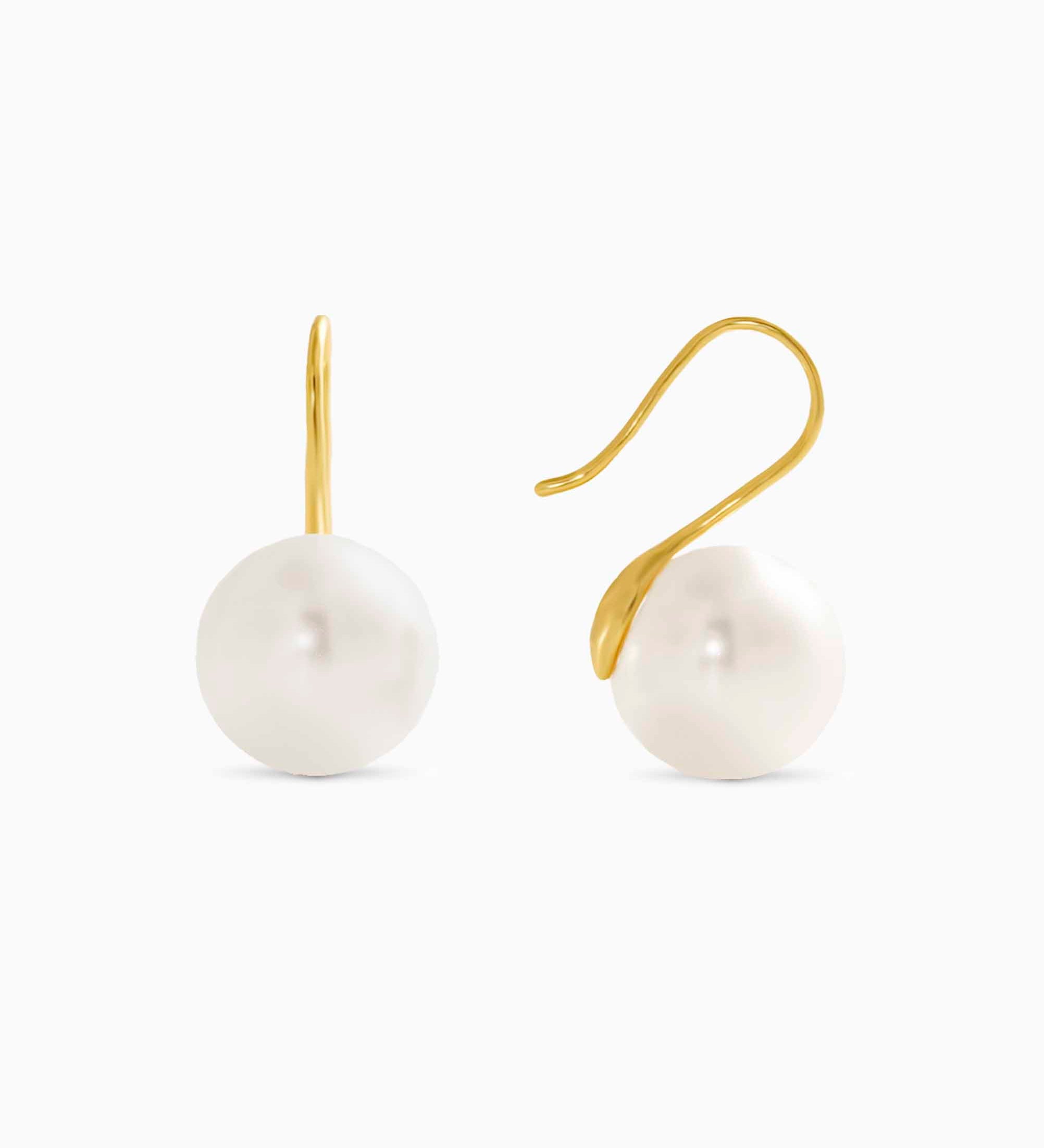 Gold Pearl Earrings - Miwanna