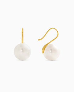 Gold Pearl Earrings - Miwanna