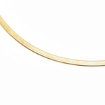 3mm Gold Herringbone Necklace - Miwanna