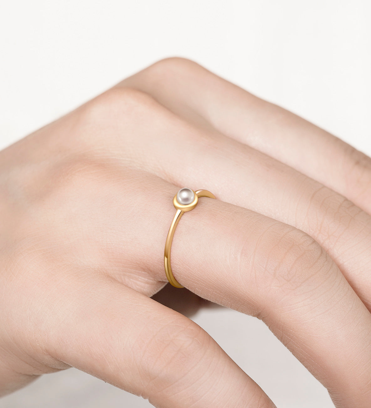 Luna Pearl Ring Miwanna Jewelry