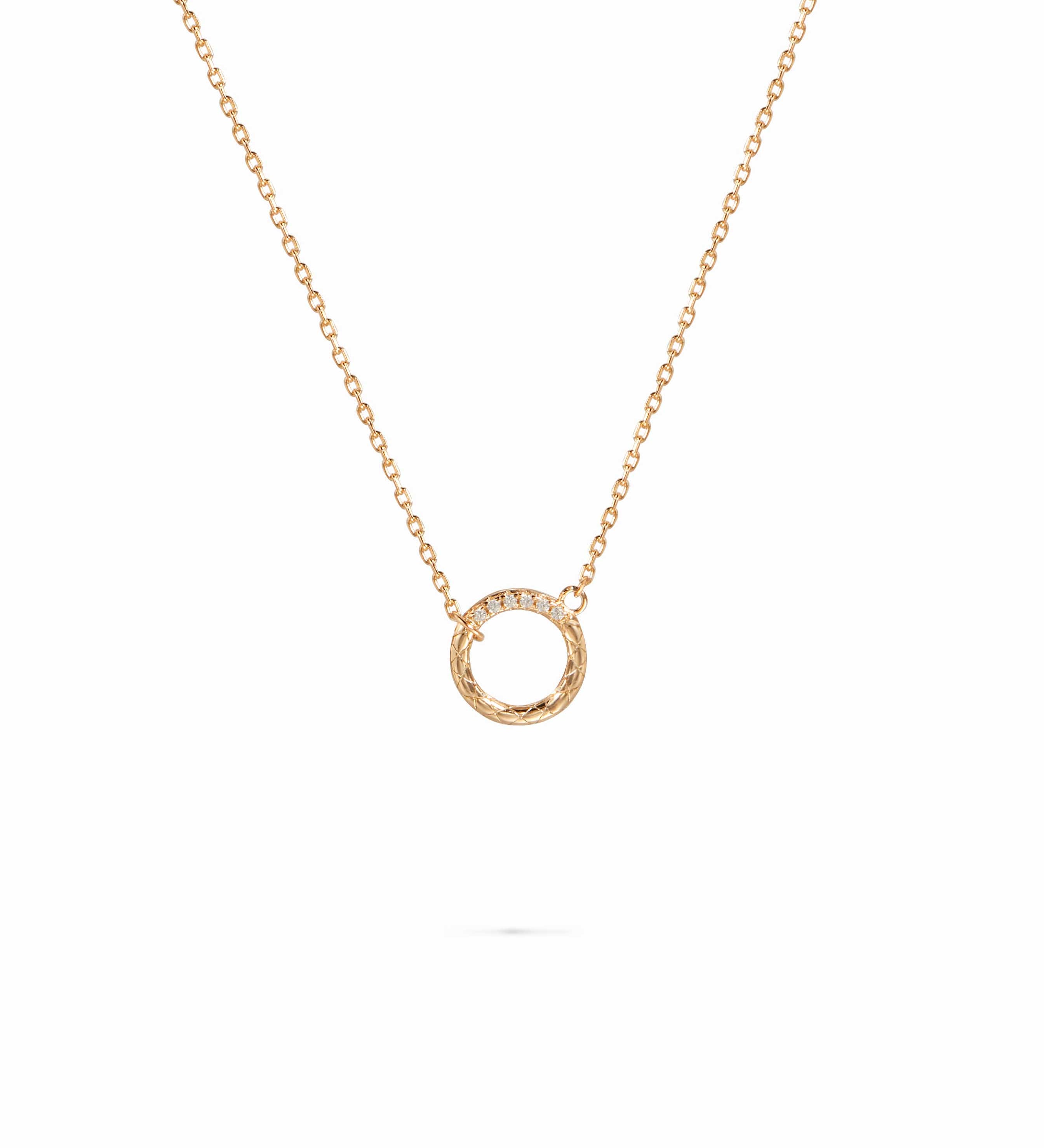 Open Circle Pendant Necklace - Miwanna