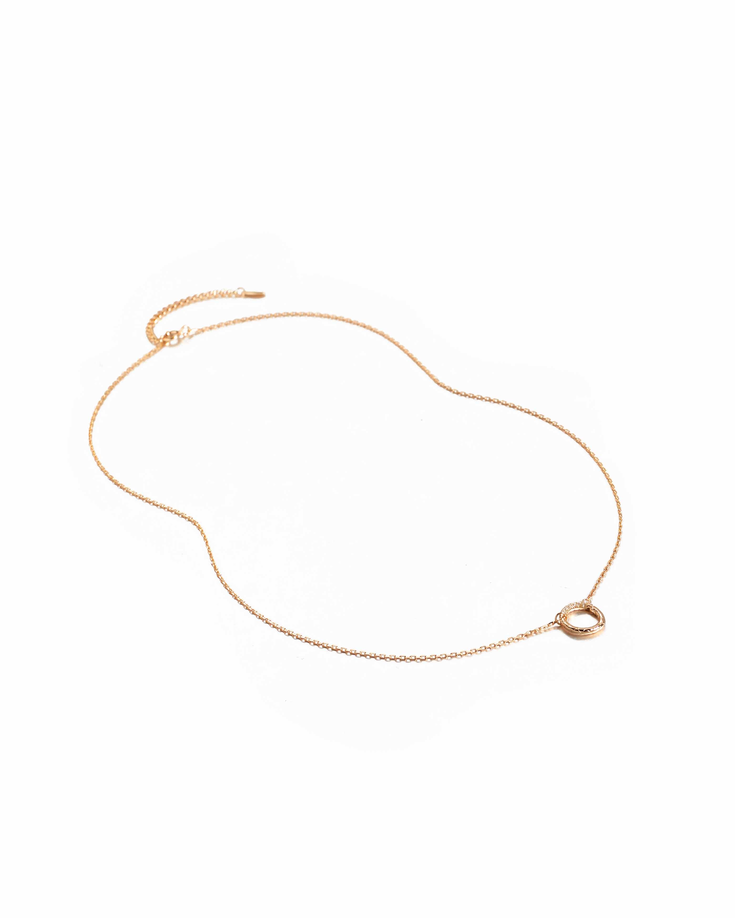 Open Circle Pendant Necklace - Miwanna