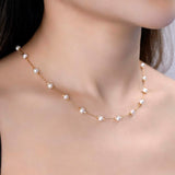 Pearl Station Necklace