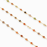 Rainbow Stone Station Necklace - Miwanna