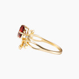 Garnet Heart Ring