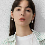 Silver Pearl Earrings - Miwanna