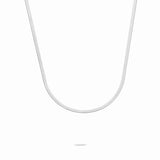 1.8mm Silver Herringbone Necklace - Miwanna