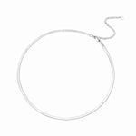 3mm Silver Herringbone Necklace - Miwanna