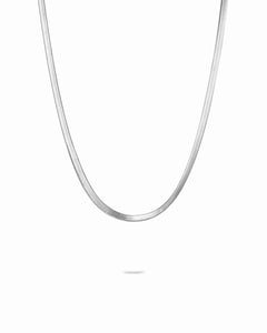 Silver Herringbone Necklace - Miwanna