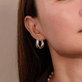 Medium Silver Hoop Earrings - Miwanna