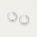 Medium Silver Hoop Earrings - Miwanna