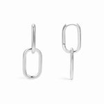 Double Silver Hoop Earrings - Miwanna