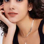 Silver Pearl Pendant Necklace - Miwanna