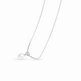 Silver Pearl Pendant Necklace - Miwanna