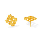 Gold Stud Earrings - Miwanna