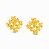 Gold Stud Earrings - Miwanna